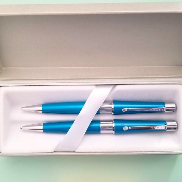 Cross pen and pencil set aqua blue - Picture 1 of 1